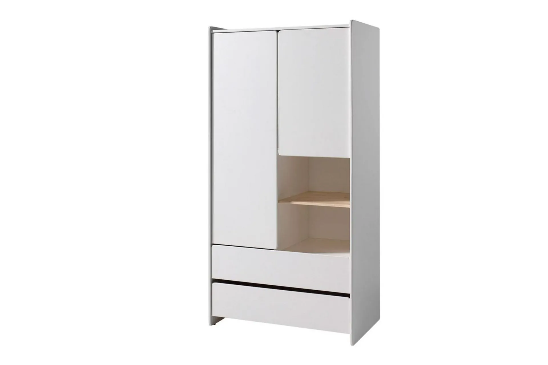 Garderobe med seng nattbord skrivebord bokhylle Kiddy