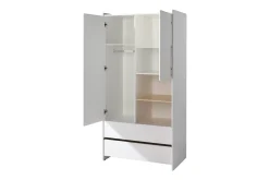 Garderobe med seng nattbord skrivebord bokhylle Kiddy