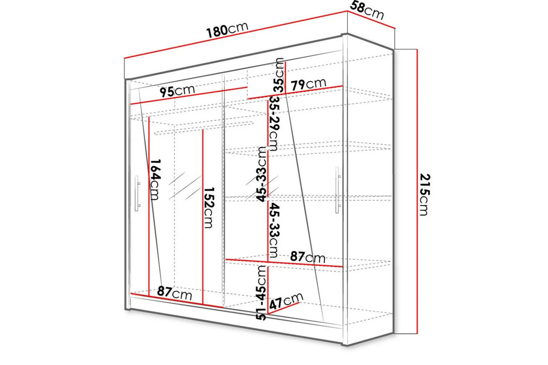 Scandinavian Choice Garderobe Prag LED-belysning