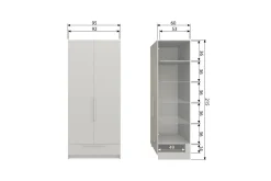 WOOOD Garderobe Ren 2 dører