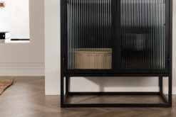 Venture Home Oppbevaringsskap|Skap-Garis Skapkommode 70x40x160 cm Svart