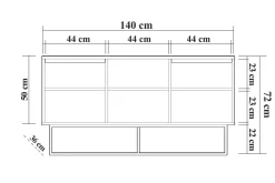 Gangbord|Avlastningsbord-Gawlow Console Sidebord 140 cm Svart
