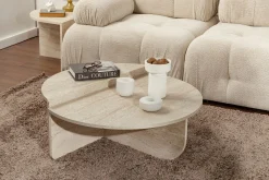 Sofabord-Georgette Sofabord 90 cm Travertin