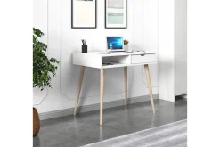 Kontorbord-Gerard Skrivebord 60x90 cm Hvit,tre