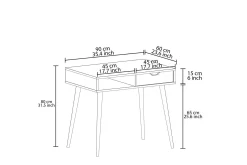 Kontorbord-Gerard Skrivebord 60x90 cm Hvit,tre