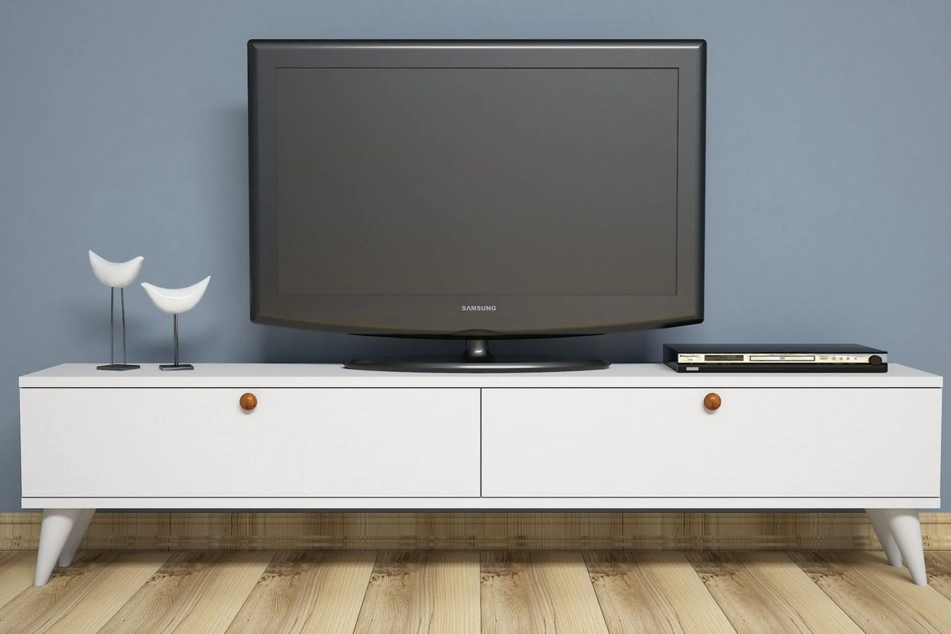 Tv-Benk & Mediabenk-Gersby TV-Benk 160 cm Hvit