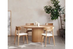 Spisebord & Kjøkkenbord-Gethin Spisebord 120 cm Rundt Beige