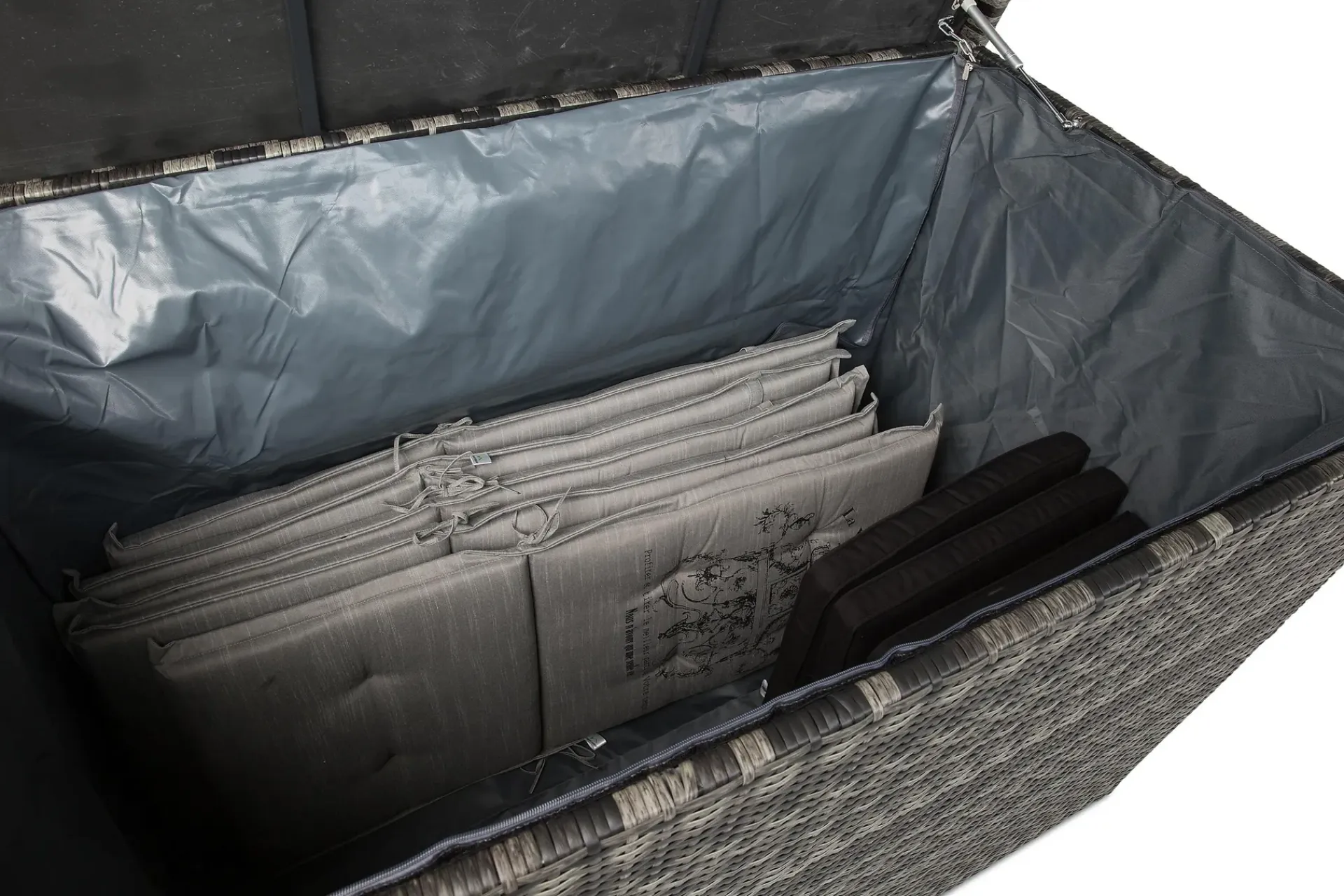 Comfort Garden Gigant vanntett puteboks XL for utendørs bruk – Oppbevaringsboks i kunstrotting (B150xD90xH101 cm)
