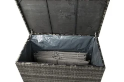 Comfort Garden Gigant vanntett puteboks XL for utendørs bruk – Oppbevaringsboks i kunstrotting (B150xD90xH101 cm)