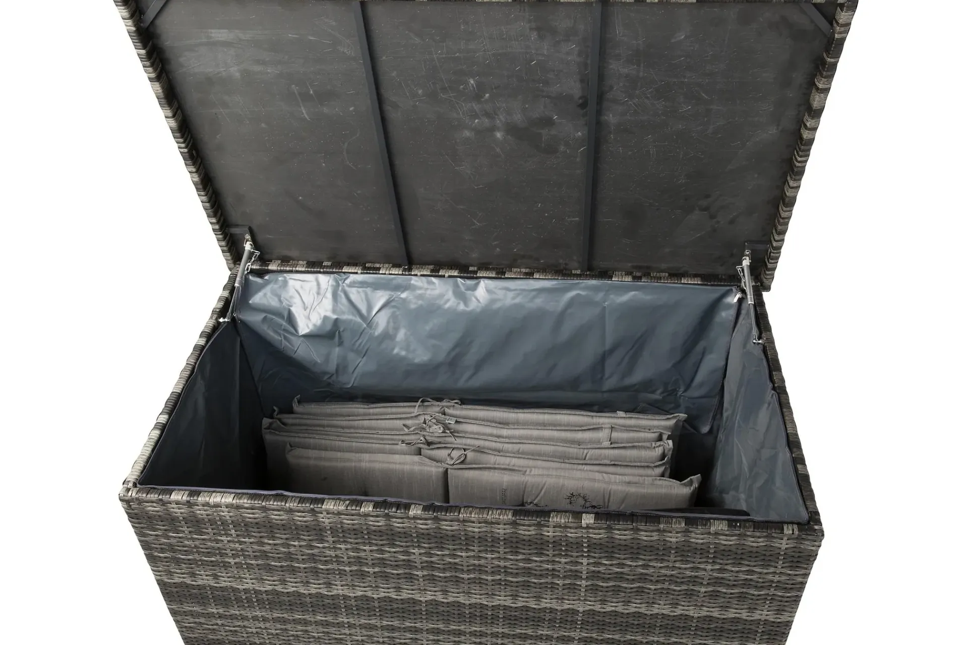 Comfort Garden Gigant vanntett puteboks XL for utendørs bruk – Oppbevaringsboks i kunstrotting (B150xD90xH101 cm)