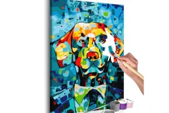 Male Selv-Gjør-det-selv Maleri Hundportrett 40x60 cm