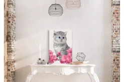 Male Selv-Gjør-det-selv Maleri Kitty Cat 40x60 cm