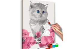 Male Selv-Gjør-det-selv Maleri Kitty Cat 40x60 cm