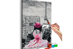 Male Selv-Gjør-det-selv Maleri Paris Eiffel Tower View 40x60 cm