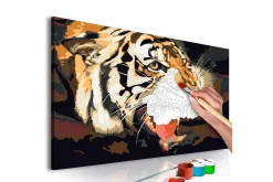 Gjør-det-selv Maleri Tigerbrøl 60x40 cm