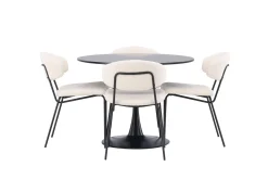 Venture Home Glade Matgruppe 100 cm Rund med 4 Chico Stoler
