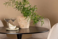 Venture Home Spisegrupper-Glade Spisegruppe 100 cm Rund med 4 Polar Stoler Beige,Svart
