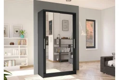 Garderober & Garderobesystem-Glenmore Garderob m. Spegel Black Svart