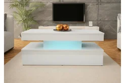 Concept 55 Sminkebord & Toalettbord|Sofabord-Glenndale Soffbord 55 cm White Hvit