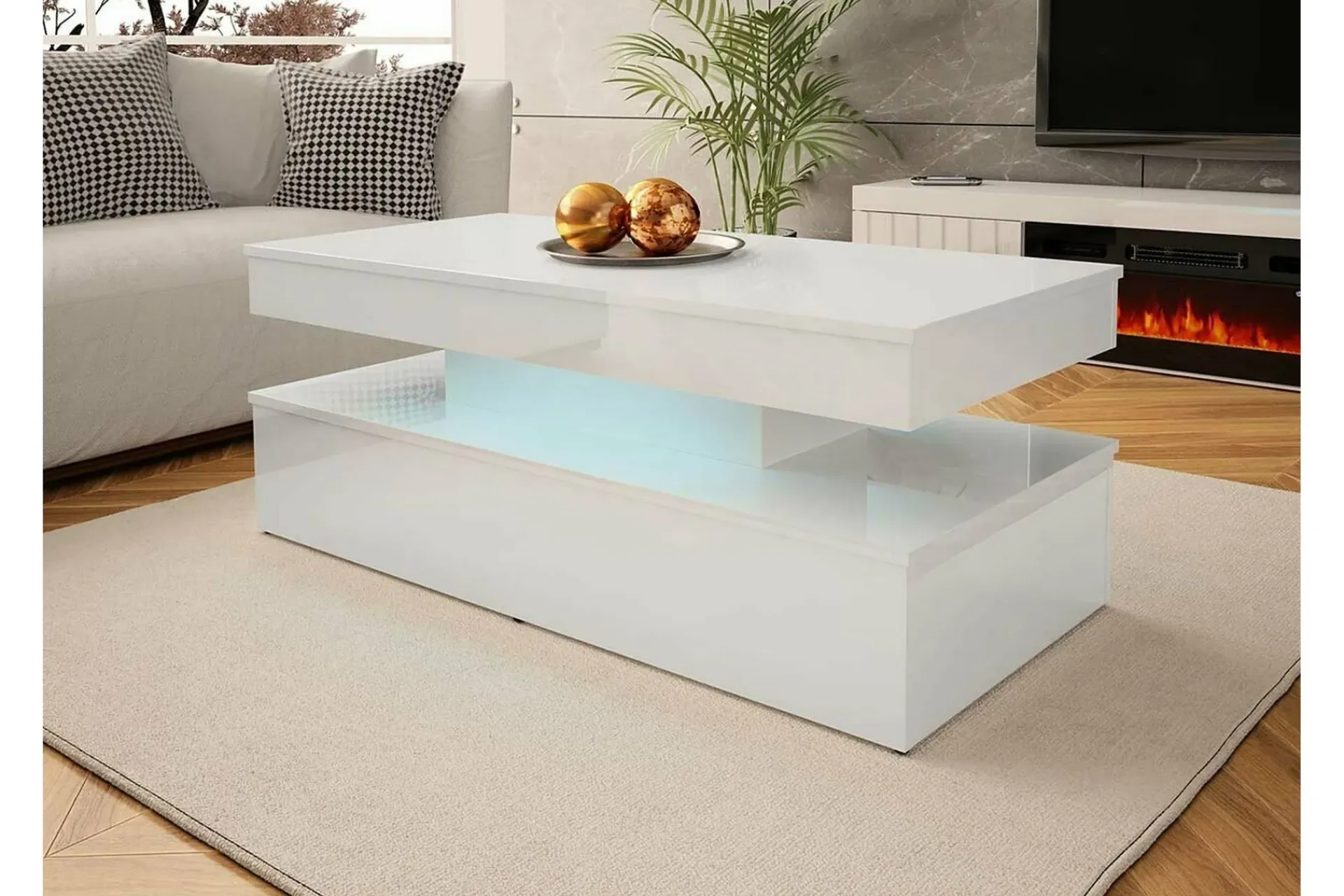 Concept 55 Sminkebord & Toalettbord|Sofabord-Glenndale Soffbord 55 cm White Hvit