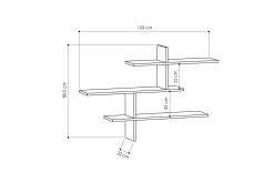 Glenure Vegghylle 123 cm