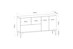 Glise Konsollbord 150 cm