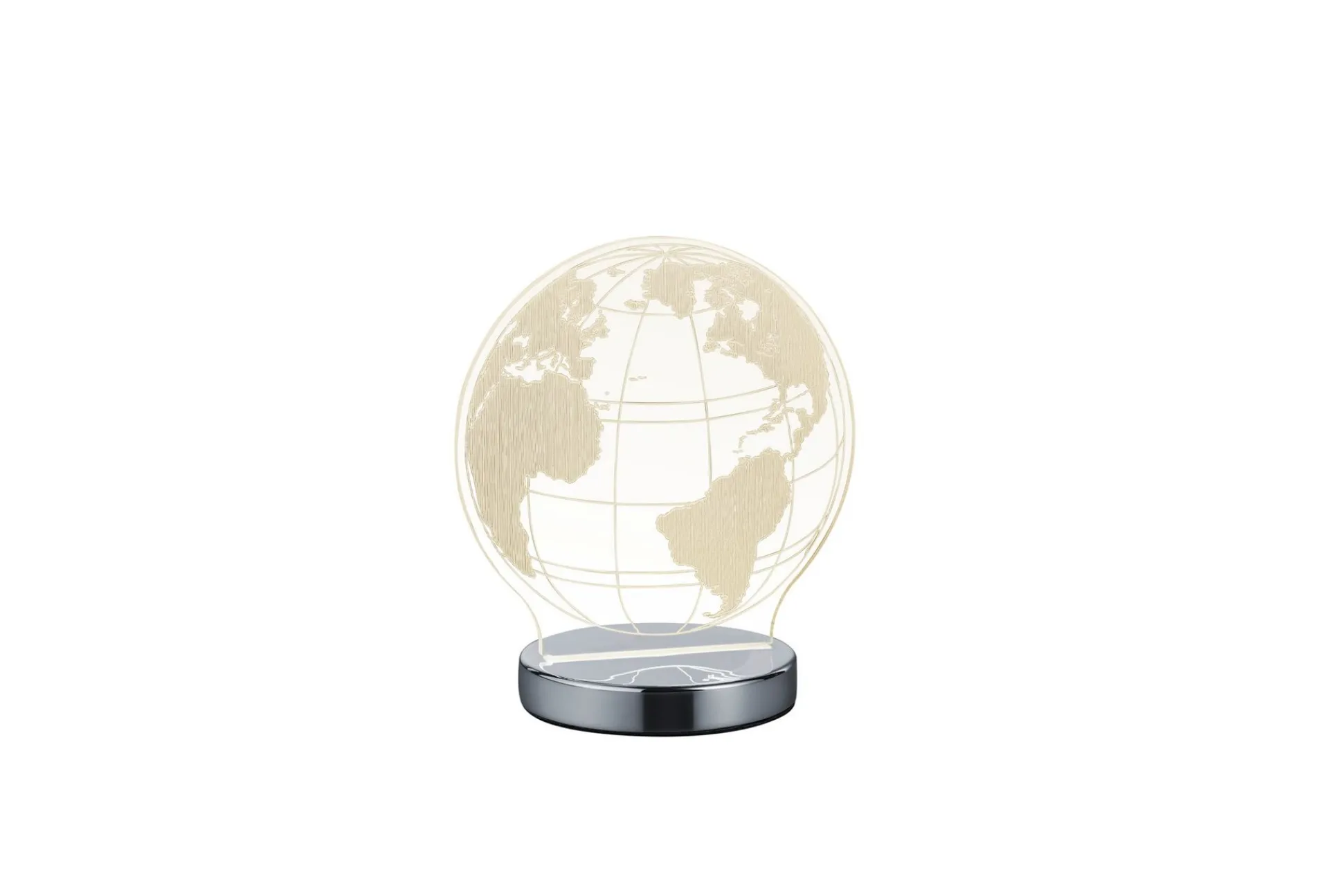 Trio Lighting Bordlampe-Globe Bordlampe LED- Krom