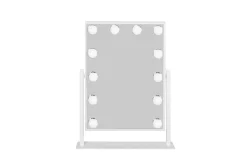 Glow Lille sminkespeil på fot 36,5 cm med LED belysning/lamper Holywood speil