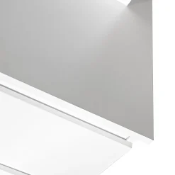 Sminkebord & Toalettbord-Glow Sminkebord 94 cm med speil skuffer og krakk - LED Belysning Hvit