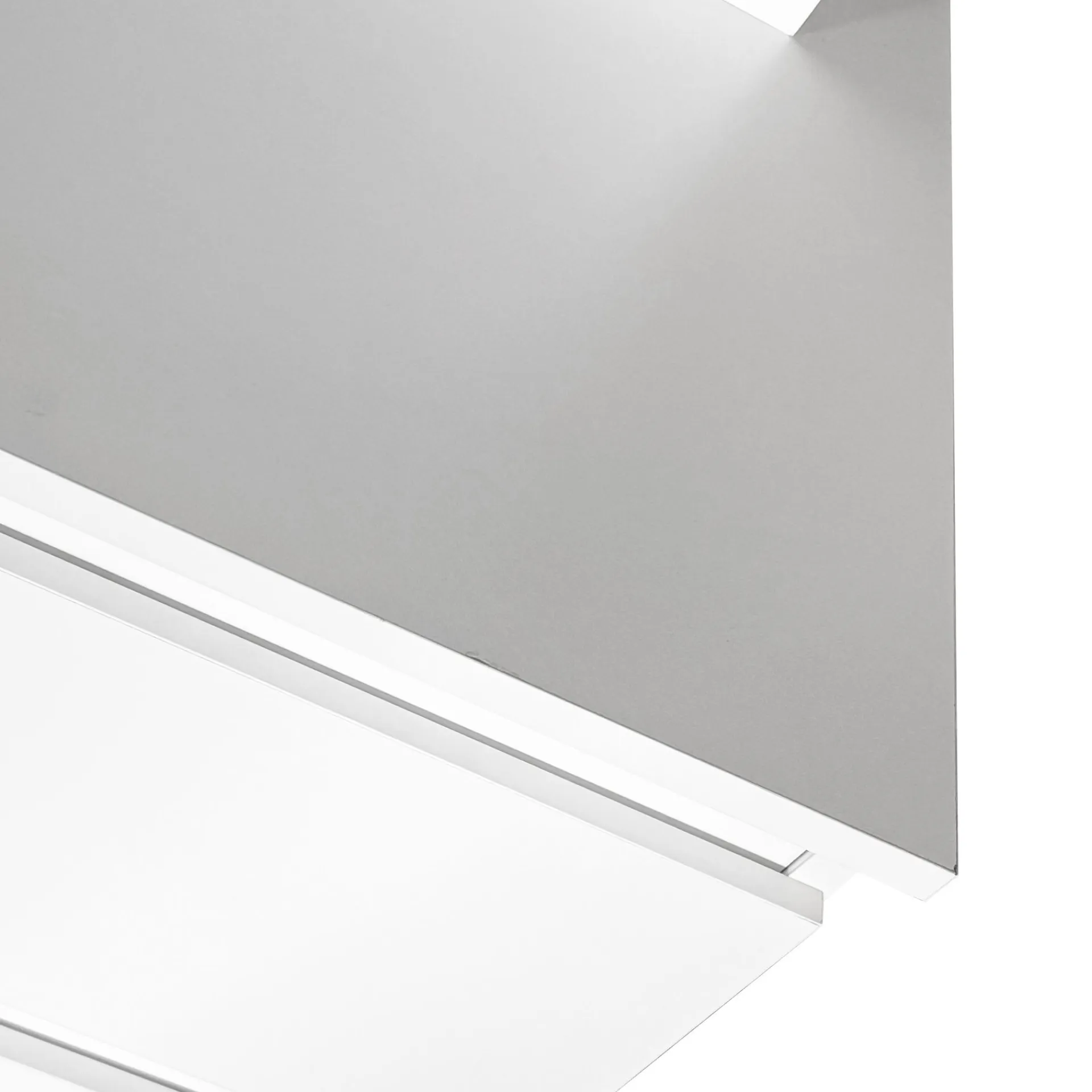 Sminkebord & Toalettbord-Glow Sminkebord 94 cm med speil skuffer og krakk - LED Belysning Hvit