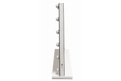 Glow Stor Sminkespeil 80 cm med belysning lamper - Hollywood speil med USB-lading