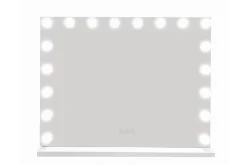 Glow Stor Sminkespeil 80 cm med belysning lamper - Hollywood speil med USB-lading