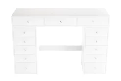 Glow Stort sminkebord – Oppbevaring med skuffer 120 cm