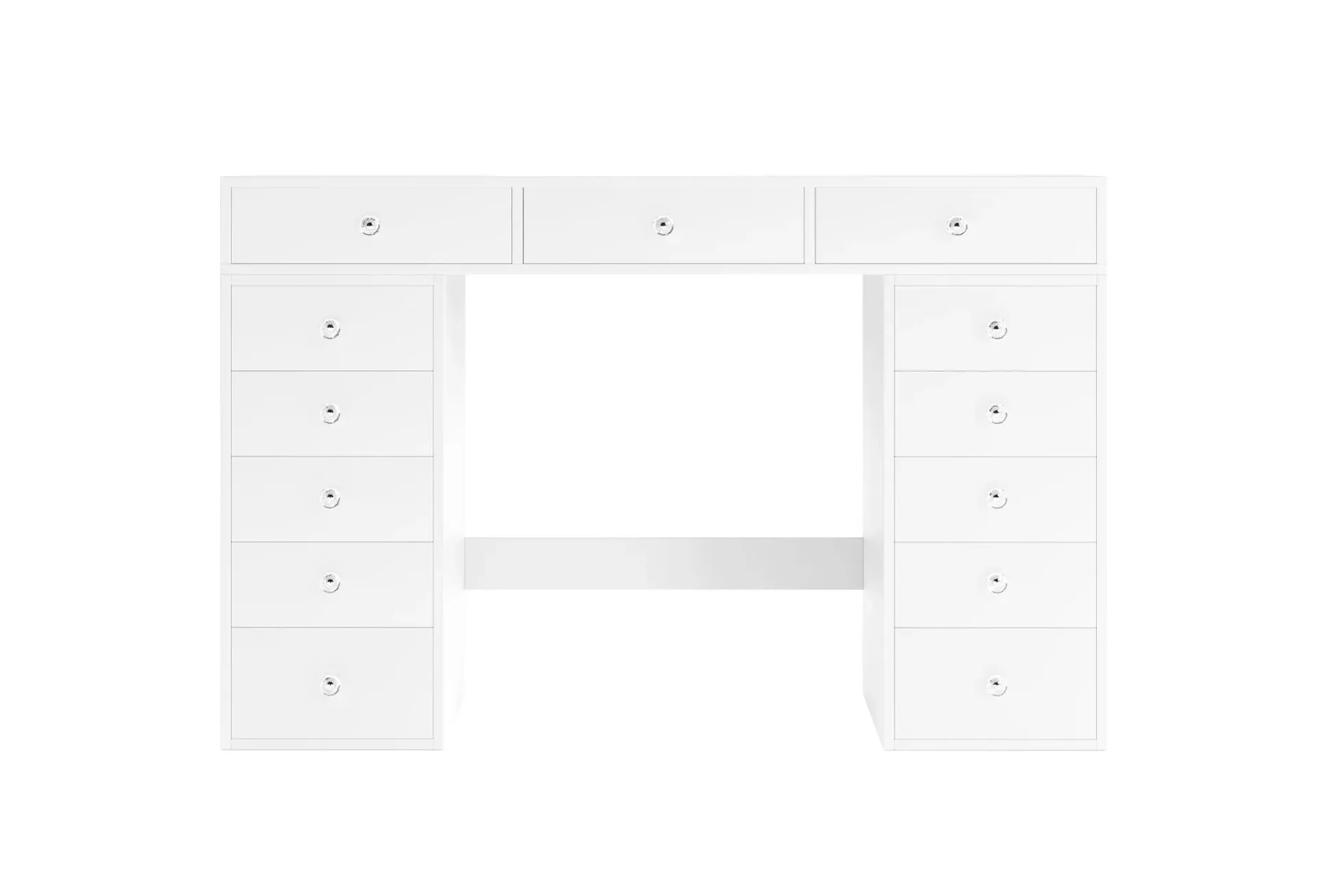 Glow Stort sminkebord – Oppbevaring med skuffer 120 cm