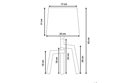 Nattbordslampe|Bordlampe-Gorgona Bordlampe 42 cm E14 Lett ved,Hvit