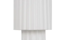 Nattbordslampe|Bordlampe-Gozocap Bordlampe 40 cm E27 Hvit