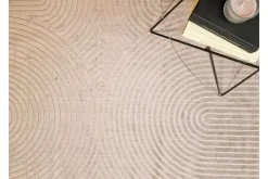 KM Home Moderne Tepper-Granada Viskoseteppe 200x290 cm Rektangulær Sand