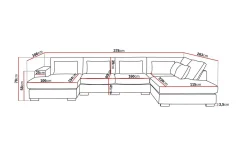Scandinavian Choice Grande 5-seters U-Sofa med Divan Venstre