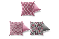 Pynteputer-Gravel Pute 43x43 cm 3-pack Flerfarget