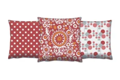 Pynteputer-Gravel Pute 43x43 cm 3-pack Flerfarget