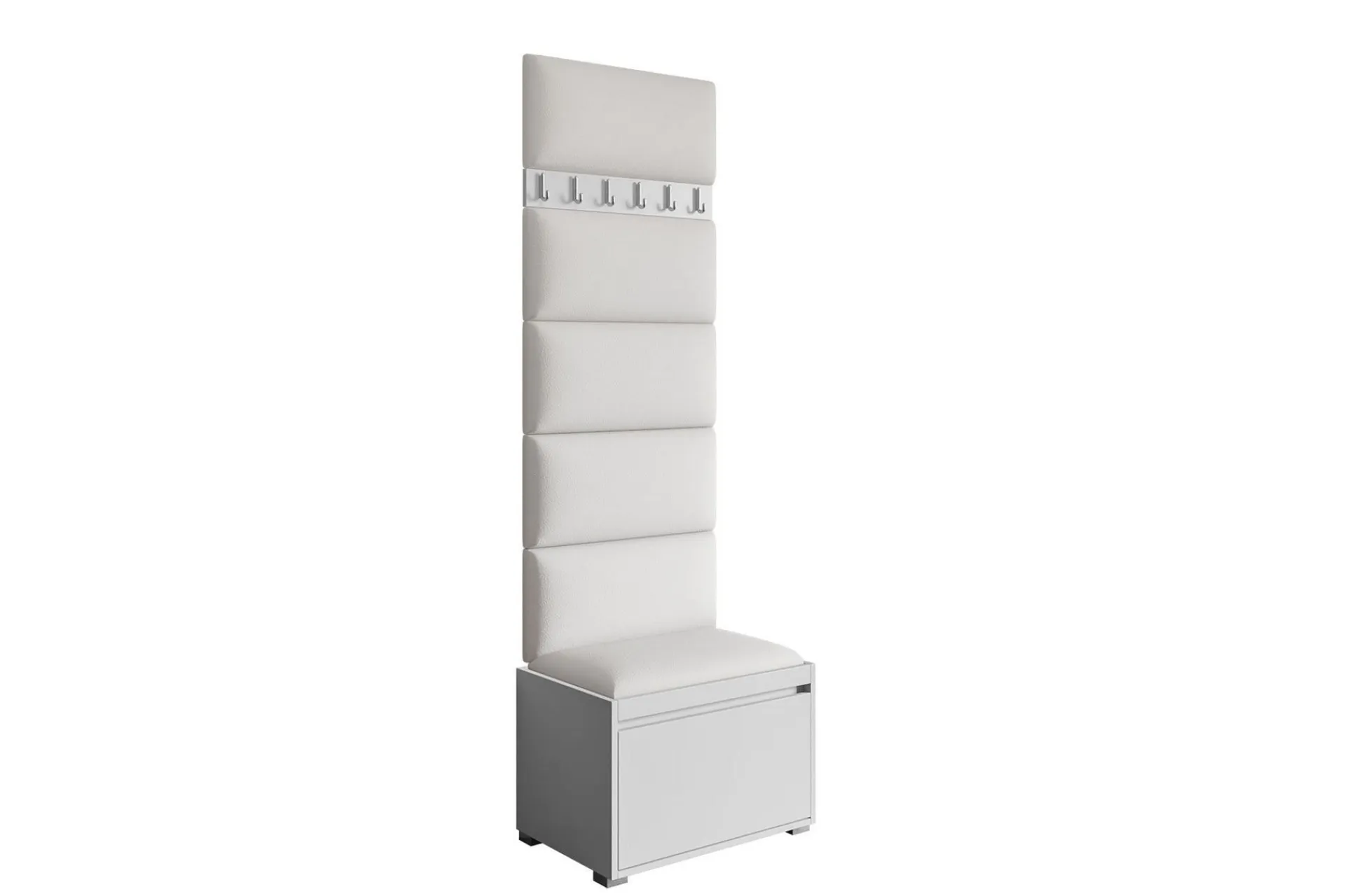 Møbelsett Til Gang & Entre|Gangoppbevaring-Grawis Sittebenk med 6-pk Veggdekorasjon 60x30 cm Haze 17
