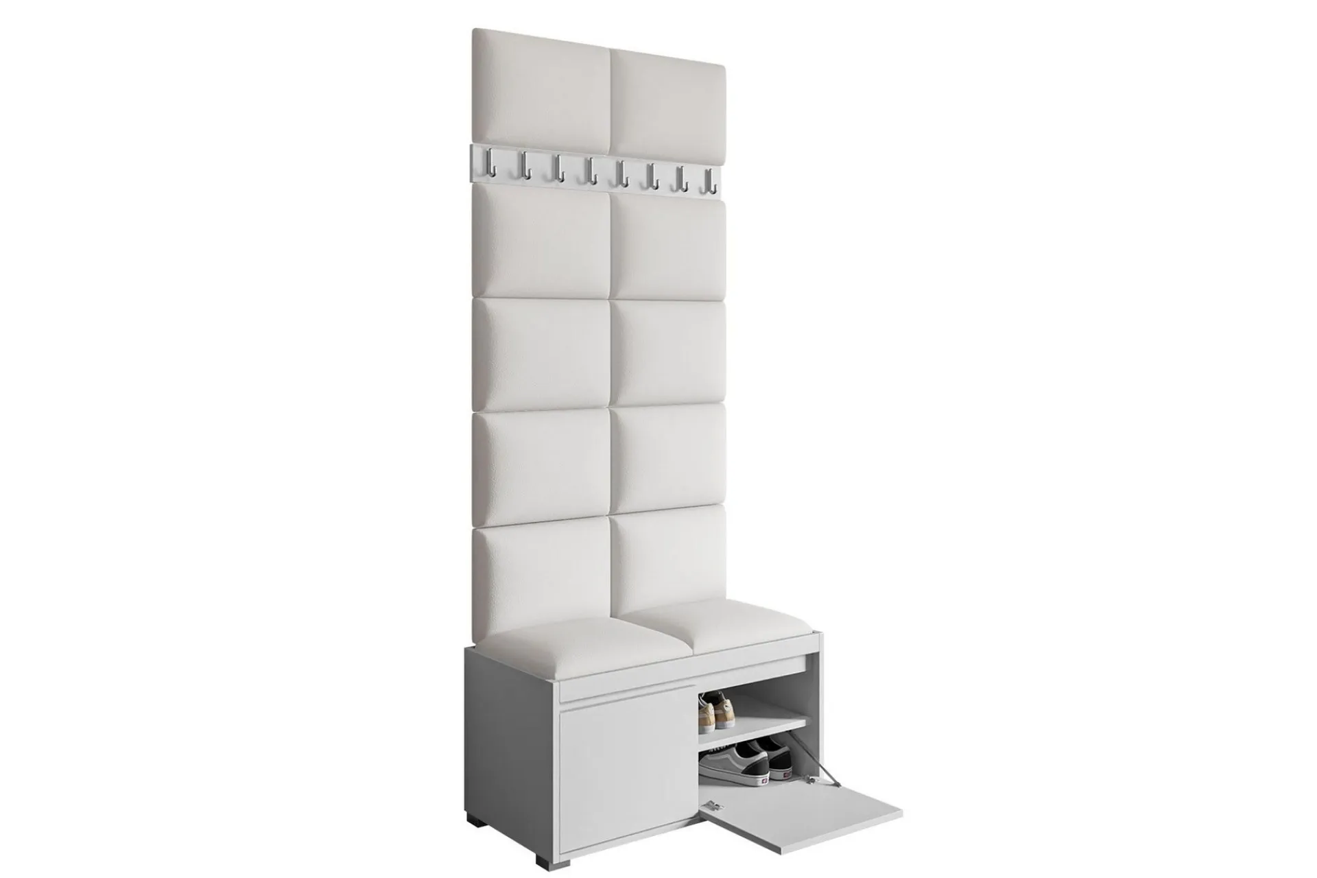 Møbelsett Til Gang & Entre|Møbelsett Til Gang & Entre-Grawis Sittebenk 2-seters med 12-pk Veggdekorasjon 40x30 cm Alm 3