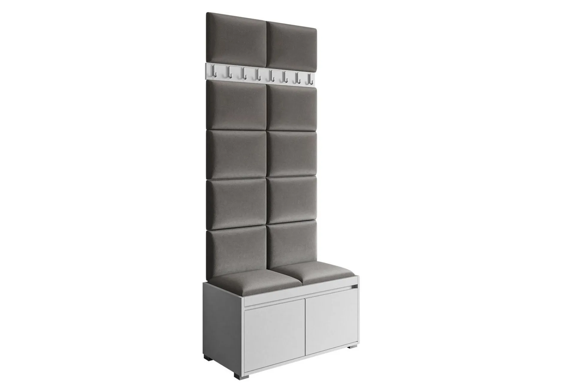 Møbelsett Til Gang & Entre|Møbelsett Til Gang & Entre-Grawis Sittebenk 2-seters med 12-pk Veggdekorasjon 40x30 cm Alm 3