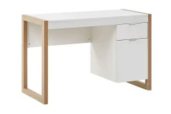 Kontorbord-Graysburg Skrivebord 110 cm med Oppbevaring Hvit