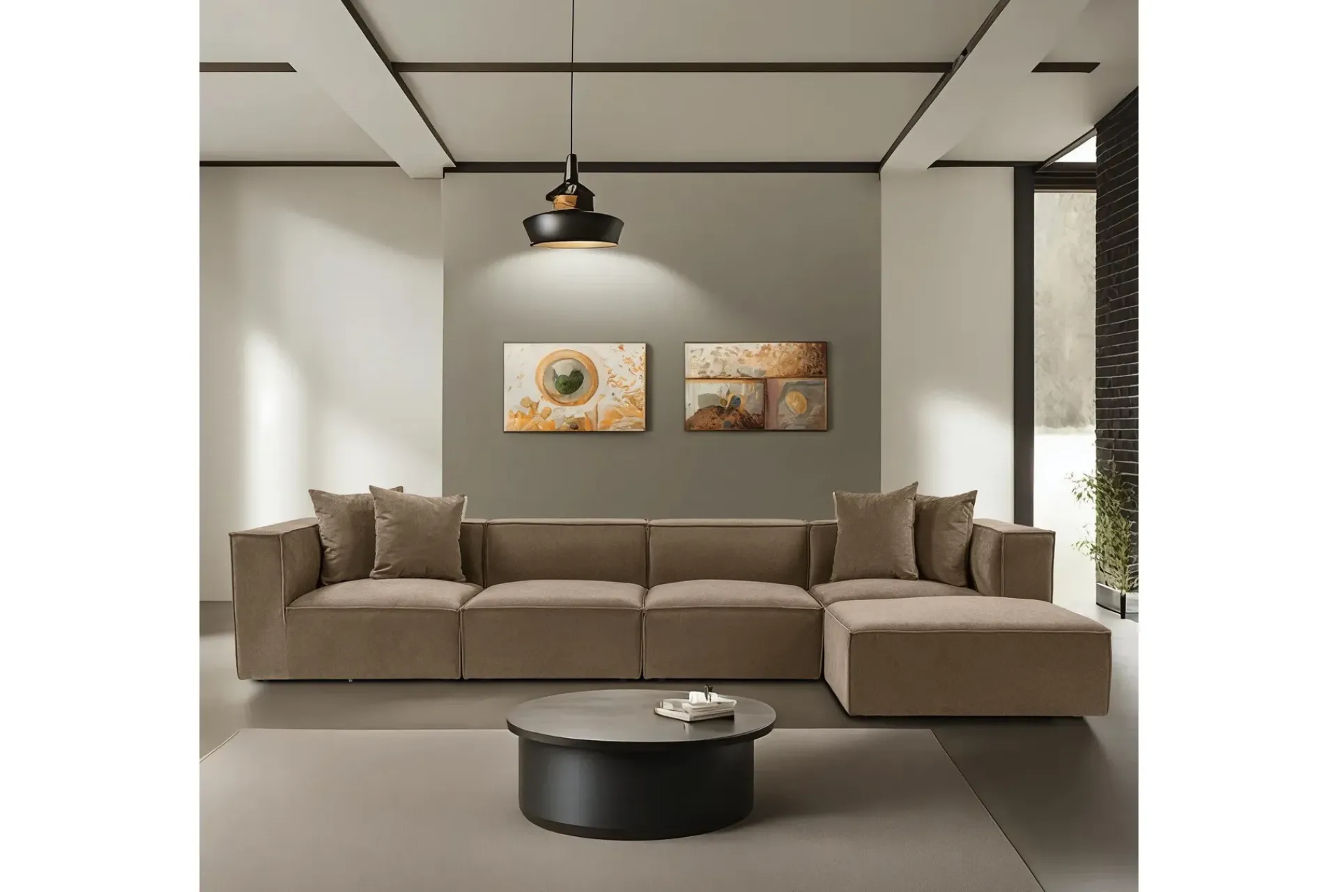 Gregor Sofa med Sjeselong 4-seter