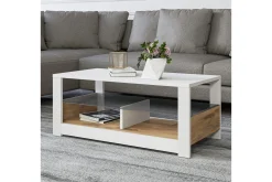 Sofabord-Griselda Sofabord 90 cm Hvit,Eik