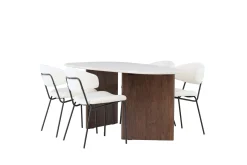 Venture Home Grönvik Matgruppe 180 cm Oval med 4 Chico Stoler
