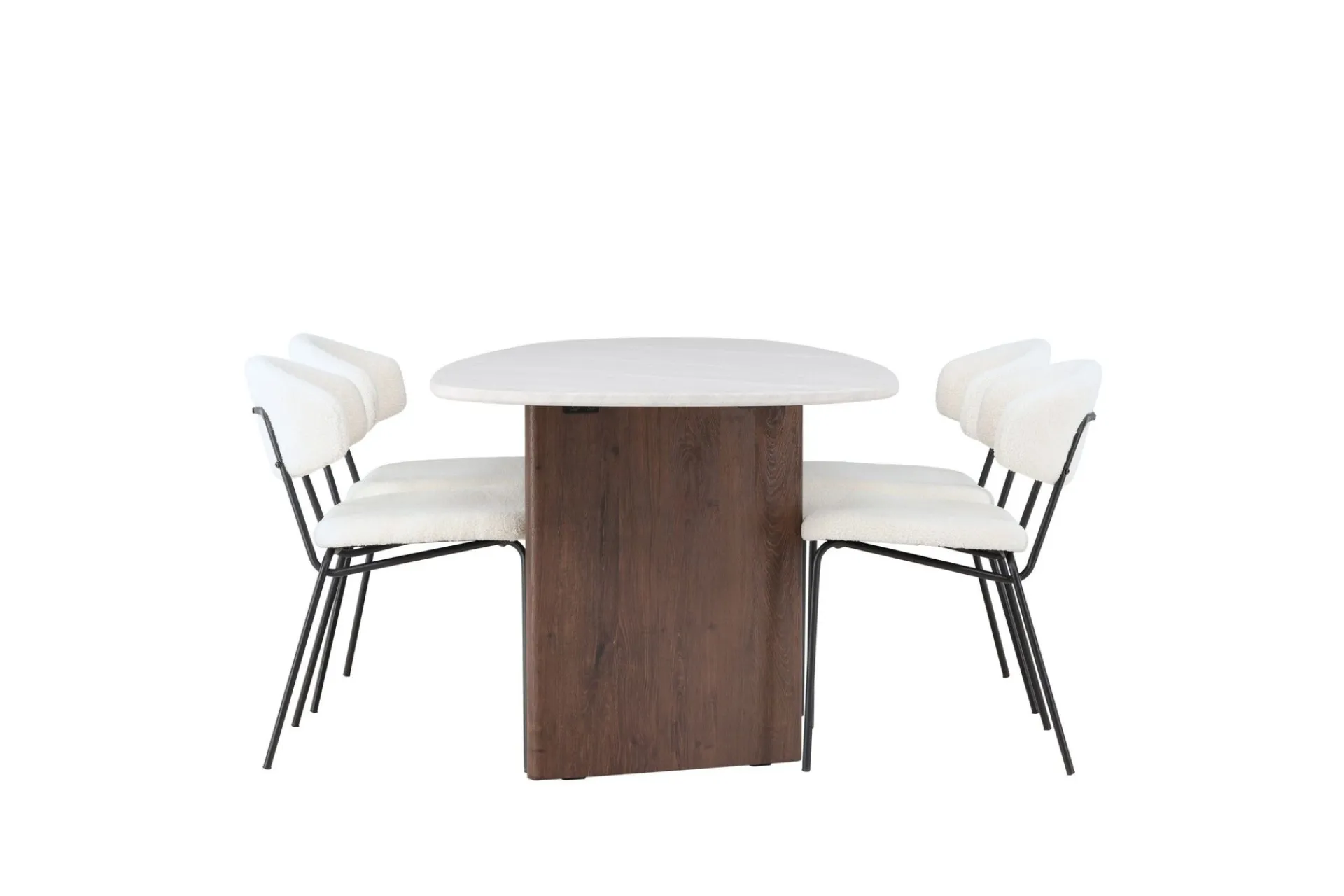 Venture Home Grönvik Matgruppe 180 cm Oval med 4 Chico Stoler