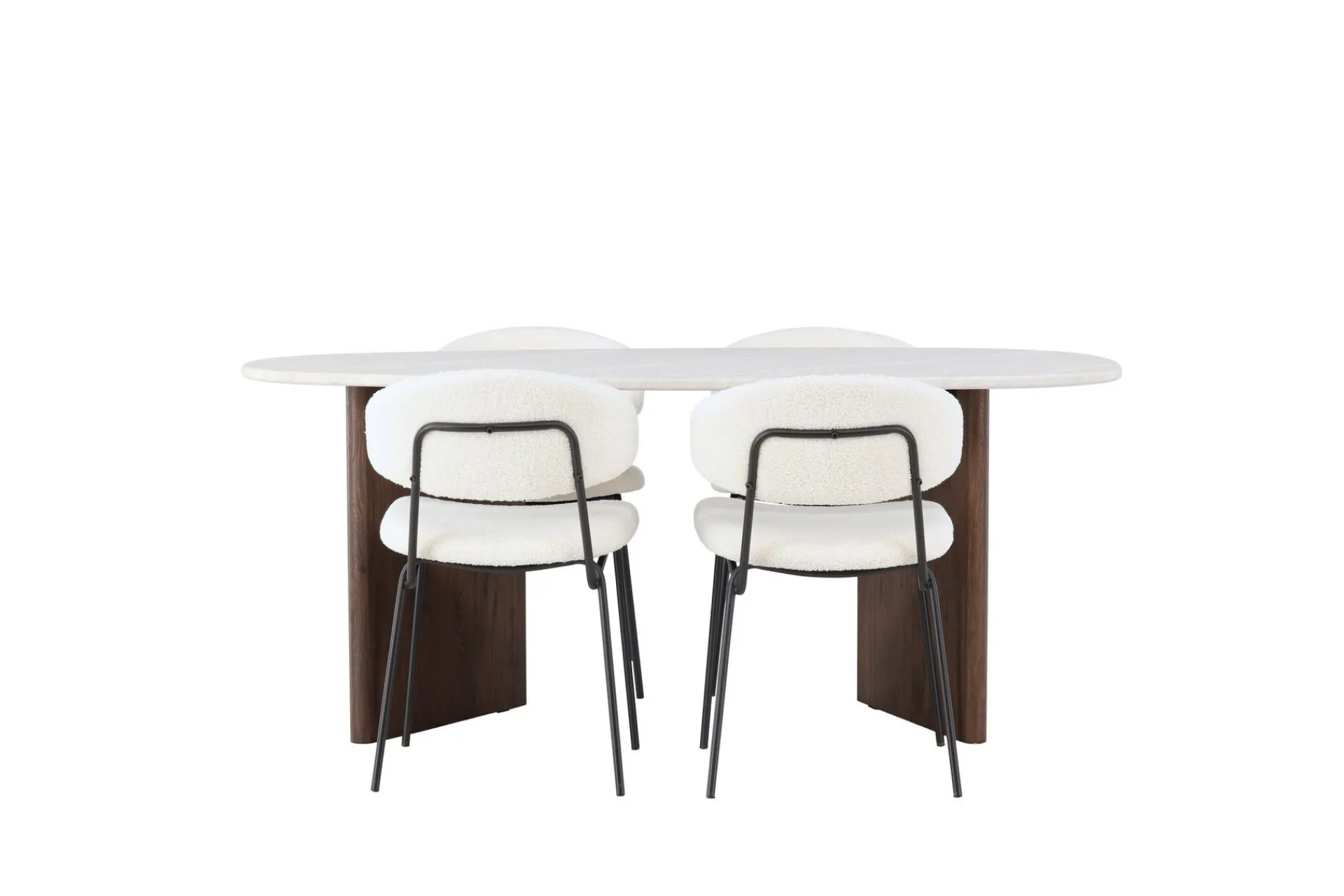 Venture Home Grönvik Matgruppe 180 cm Oval med 4 Chico Stoler