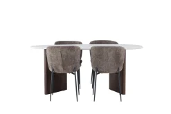 Venture Home Grönvik Spisegruppe 180 cm Oval med 4 Modesto Stoler